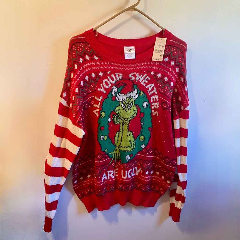 Brand New “All Your Sweaters Are Ugly” Crewneck Christmas Sweater XL